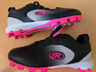 Rawlings Sanction Low Cleats. Sz 3. Coolflo. TuffTek. Softball/Baseball.