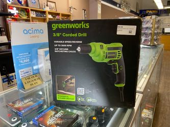 Greenworks 3/8" Corded Drill