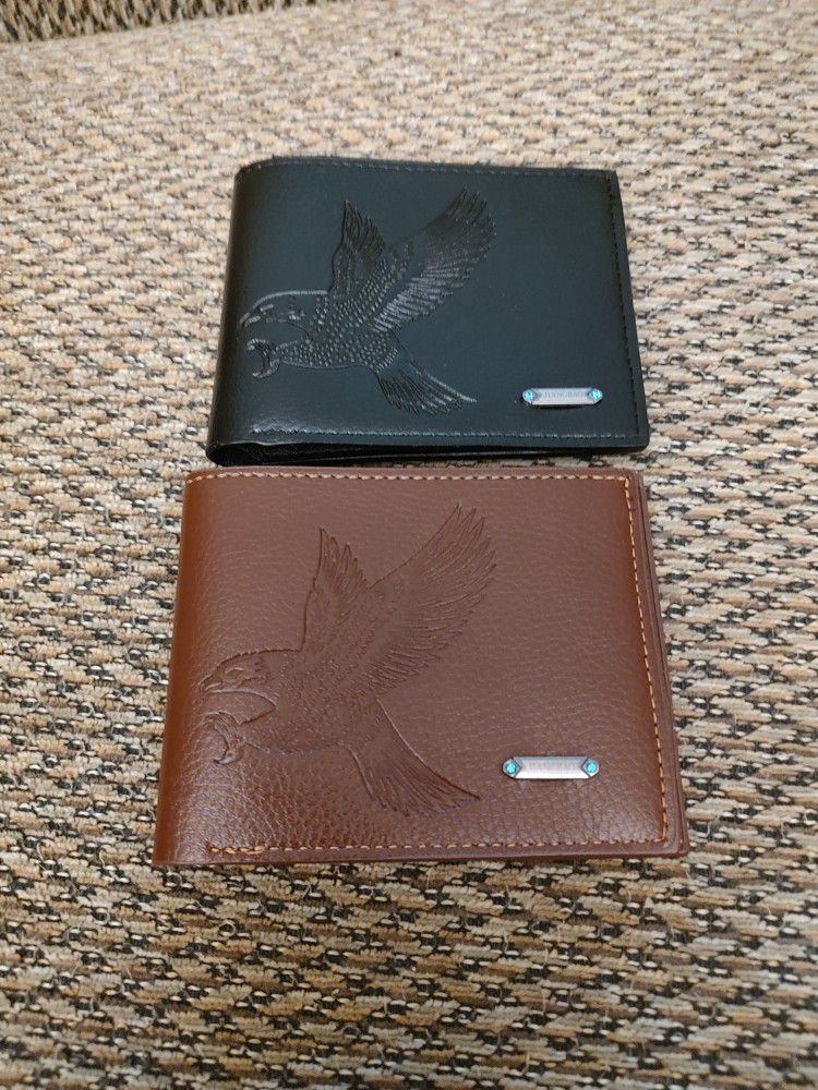 EAGLES LEATHER WALLET.  $12 EACH.  NEW.  PICKUP ONLY.