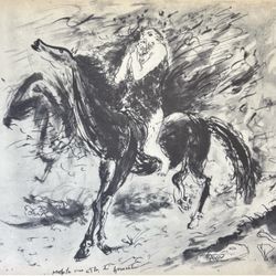 Gino Bonichi SCIPIONE 1930 PROPHET OF JERUSALEM Fine Art Print Vintage Original Antique Italy Italian 1940’s Printed Collectible PROFETA IN VISTA DI G