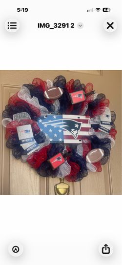 New England Patriots Wreath