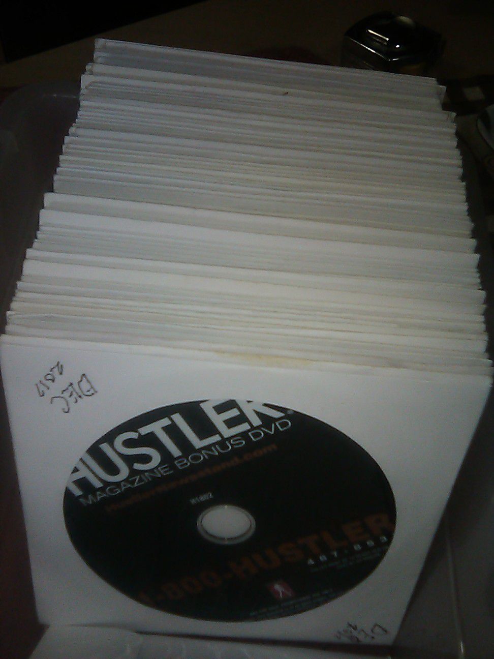Lot of 80 Hustler magazine bonus DVDs 4 hours XXX