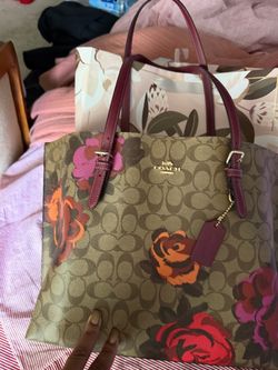 New Floral Coach Purse