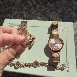 Michael Kors Rose Gold Jewelry Set