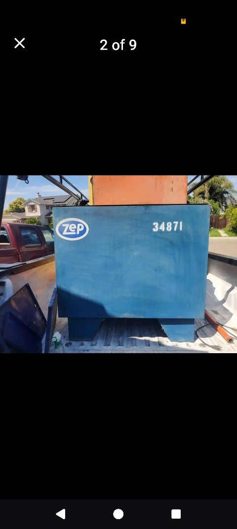 Industrial Parts Washer W Sprayers And Filtration 