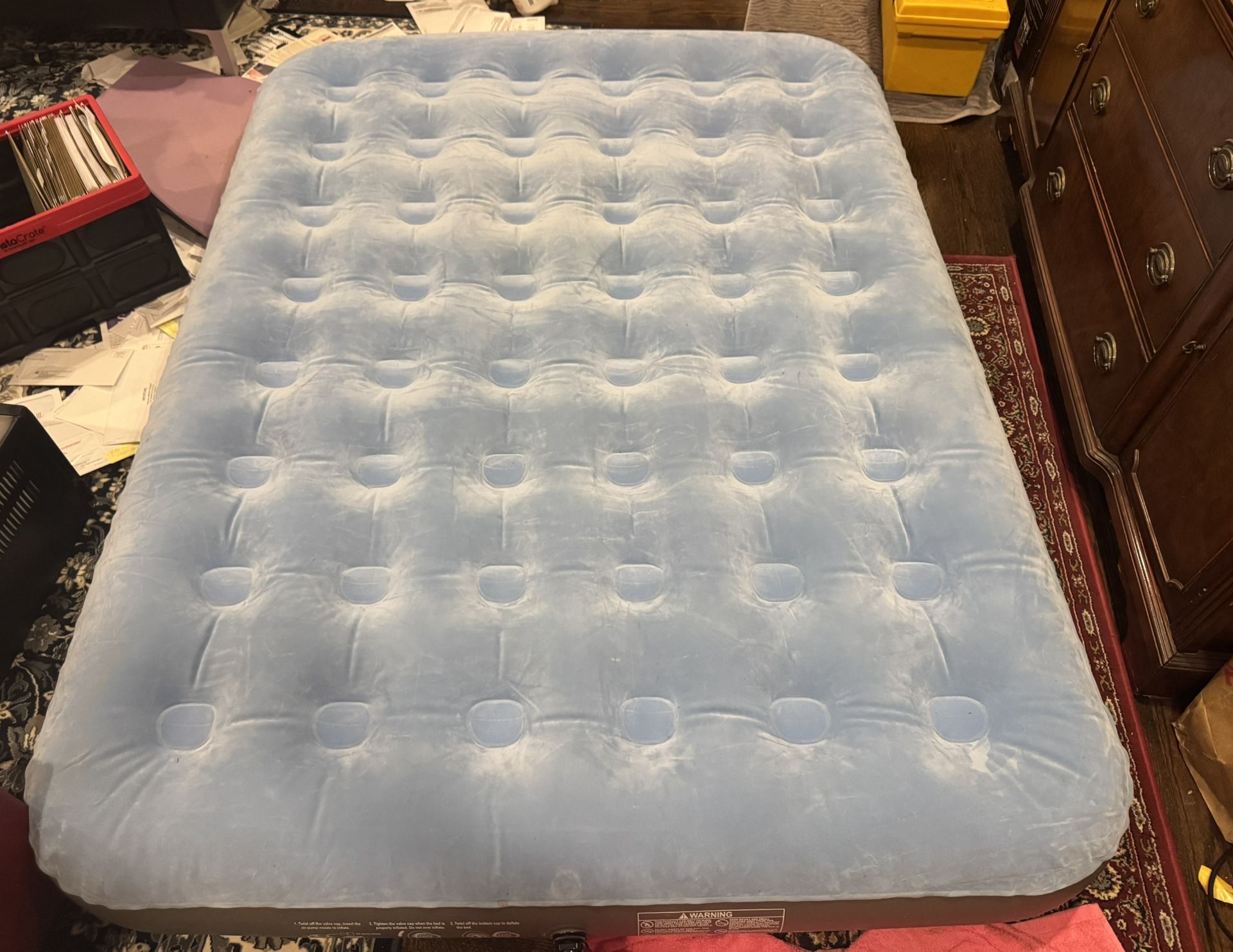 Queen Size Inflatable Bed & Inflator