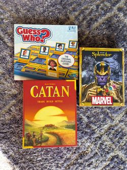 Board Game Bundle – Catan, Guess Who, Marvel Splendor