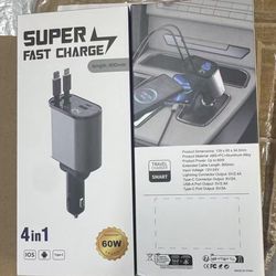 Retractable Car Charging Adapter USB C Car Charging Adapter Adapter Car Charging Adapter Fast Charging Converter for Men Women Car Accessories