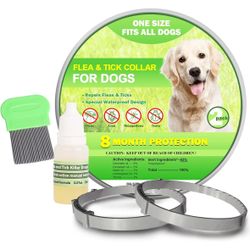 Natural Flea Tick Collar Preventative For Dogs Organic 