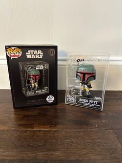 Funko Pop Star Wars Boba Fett Diecast 01 Funko Shop Exclusive Figure *DAMAGED*