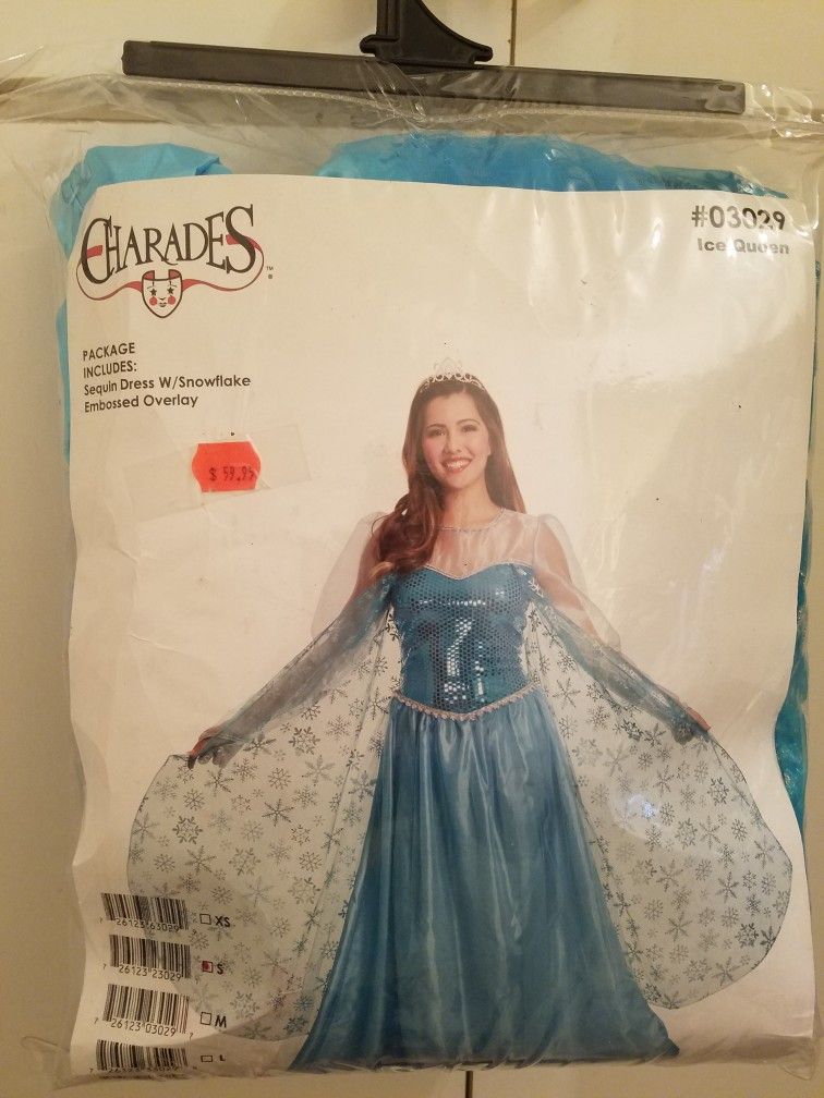 Ice Queen Elsa Lady Size Small Halloween Dress