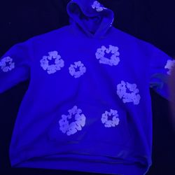 Denim tear hoodie blue 2xl