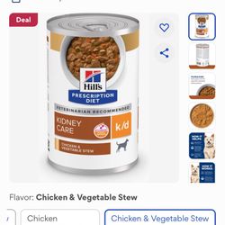 Hills KD K/d Wet Dog Food  $40 For 12 Cans 