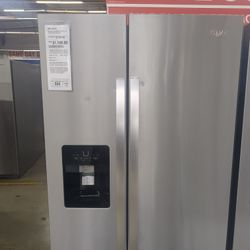 Whirlpool Side By Side Refrigerator  Stainless WRS588FIHZ Retail$2199 SAVE $1100