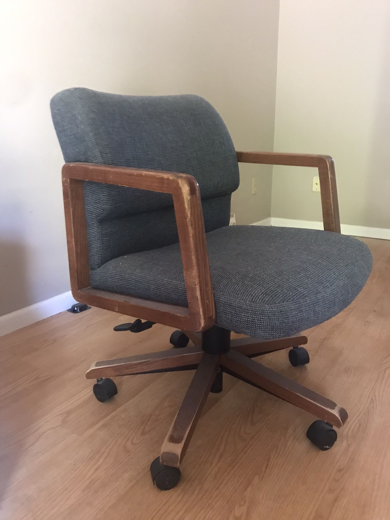 Rolling Chair Blue With Lifts And Recliner