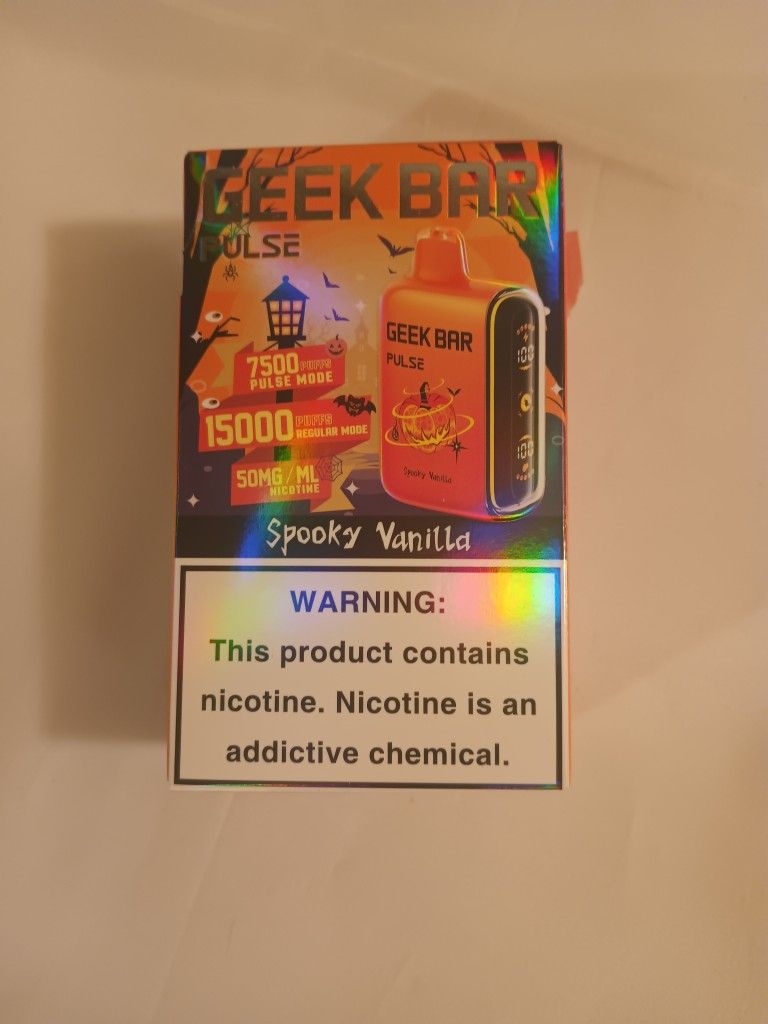 Geekbar Spooky Vanilla New Open Box