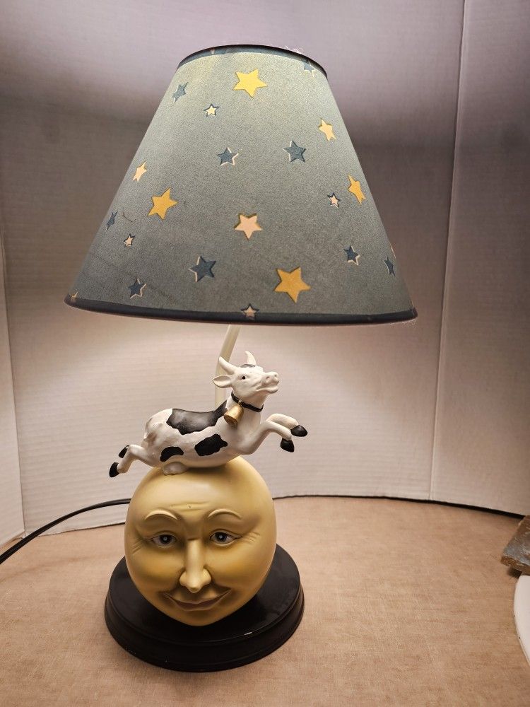 Nursery Lamp Cow Jumped Over The Moon