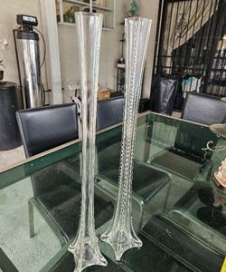 2 Pcs 23" Inch Eiffel Tower Decorative Vase 👀PLS READ DESCRIPTION BELOW ⤵️