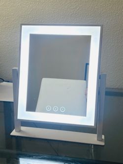 White LED Lighted Vanity Mirror with Touch Controls