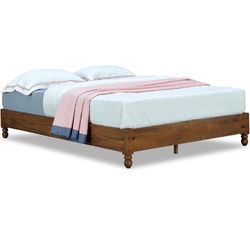 queen bed frame (wood)