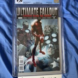 ULTIMATE FALLOUT #4 CGC 9.6 1st Appearance Miles Morales 1st Print 2011