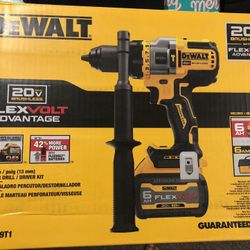 DEWALT 20V MAX Cordless Brushless 1/2 in. Hammer Drill/Driver with FLEXVOLT ADVANTAGE and (1) FLEXVOLT 6.0Ah Battery