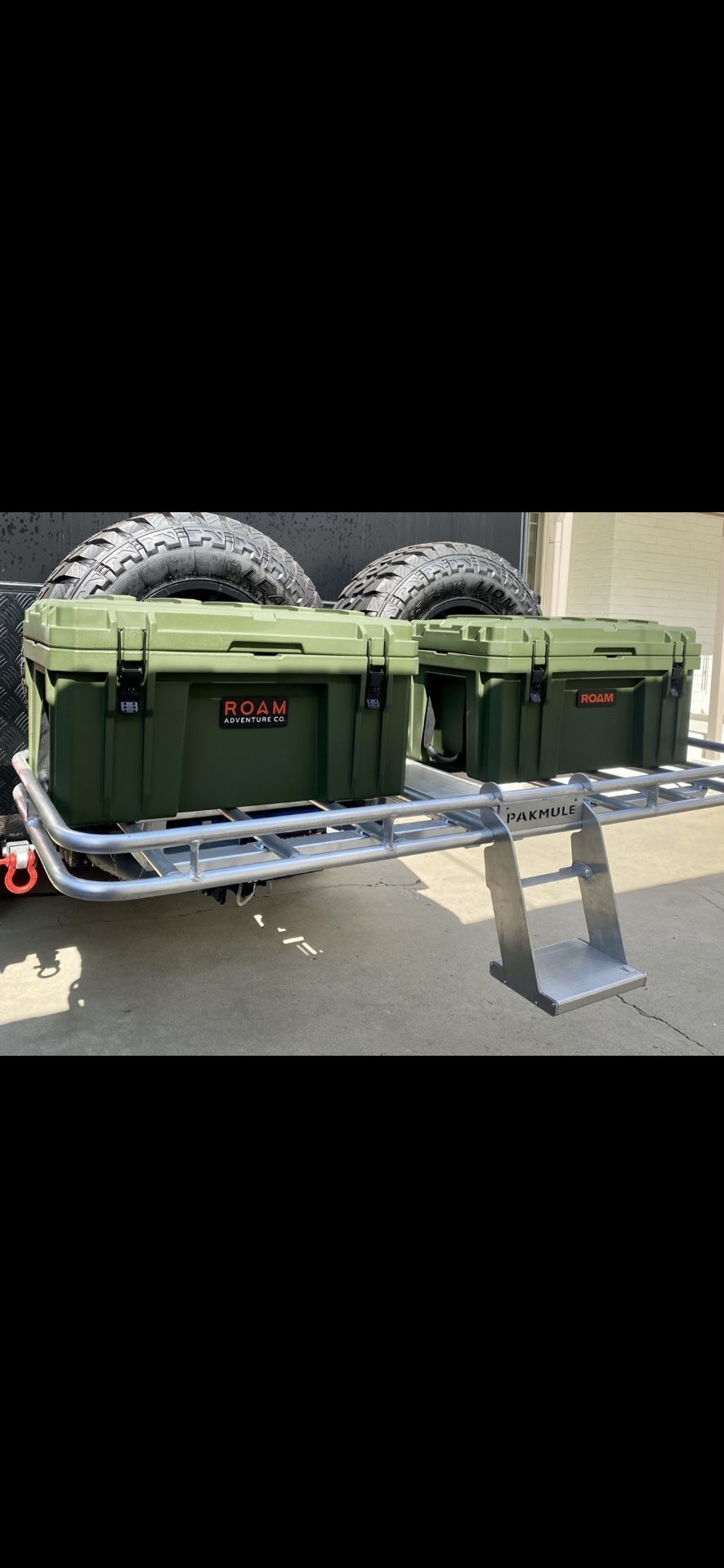 Pakmule Sway Back Cargo Rack With 2 Roam Cargo Carriers