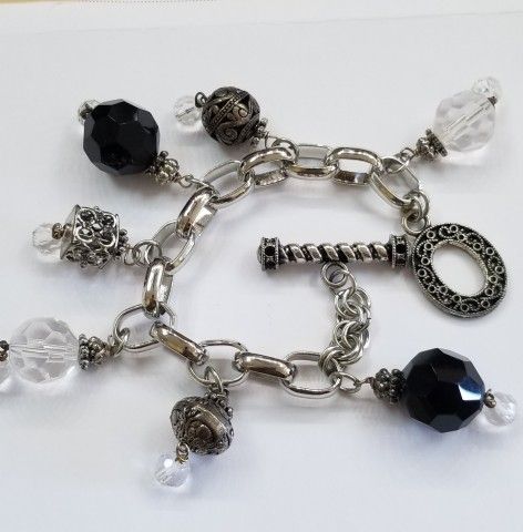 Large Design Plated Bracelet