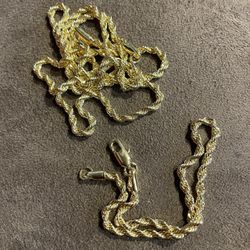 2pc gold rope set24”