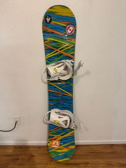 Burton snowboard with bindings