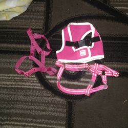 2 Medium Female Dog Harnesses And One Harness Jacket