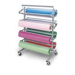 New Nasco 8-Roll Capacity Art Paper Roll Dispenser Rack and Cutter (D906)