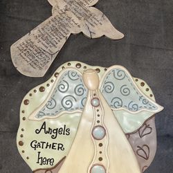 Pair of Angel Wall Decor Items