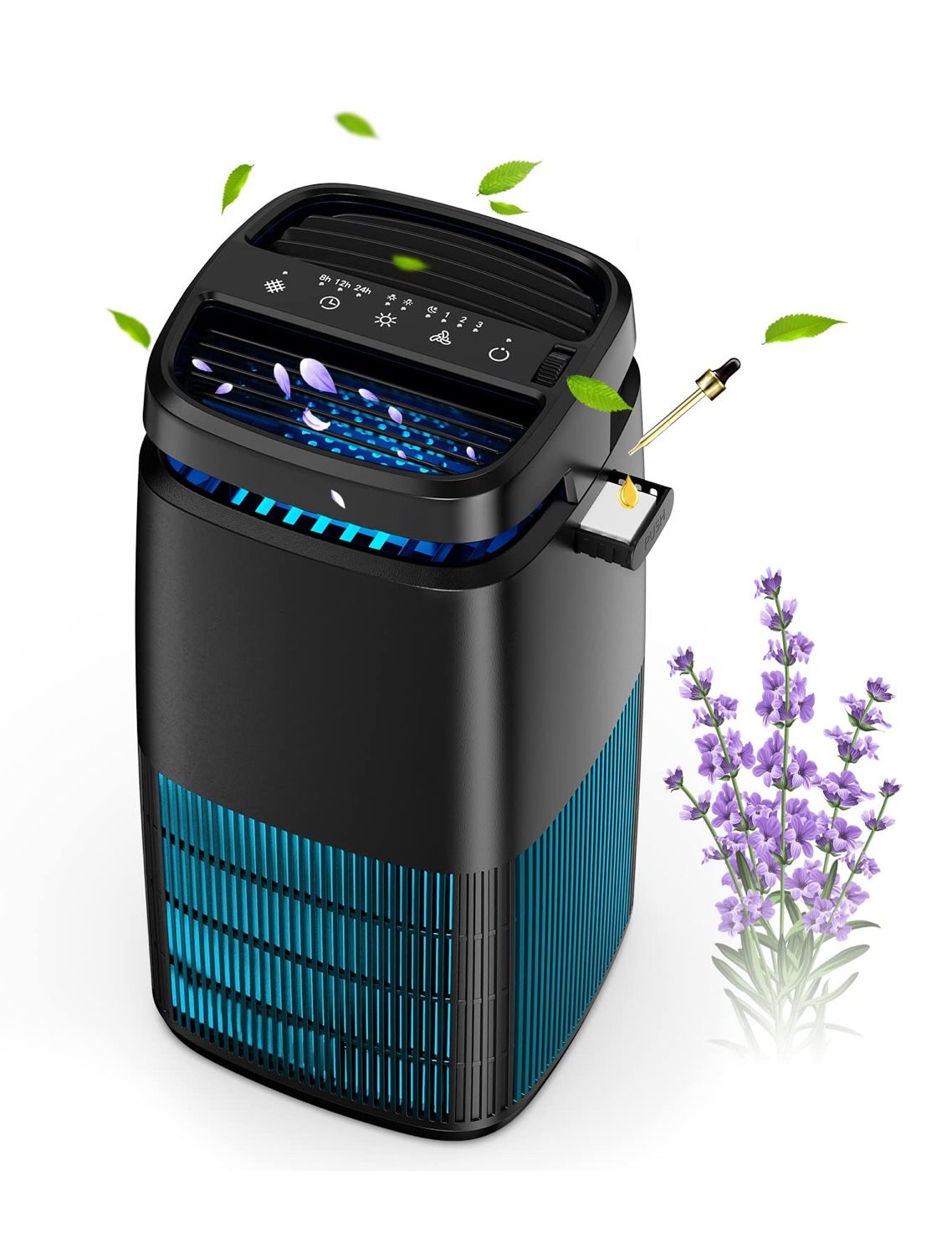 4-in-1 Air Purifiers for Home, Air Ionizer Negativeص