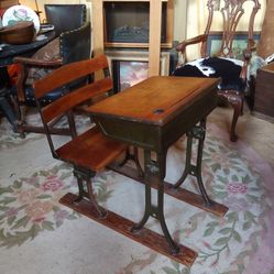 Antique School Desk