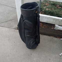 Palmer Black Golf Bag  With Adjustable Strap