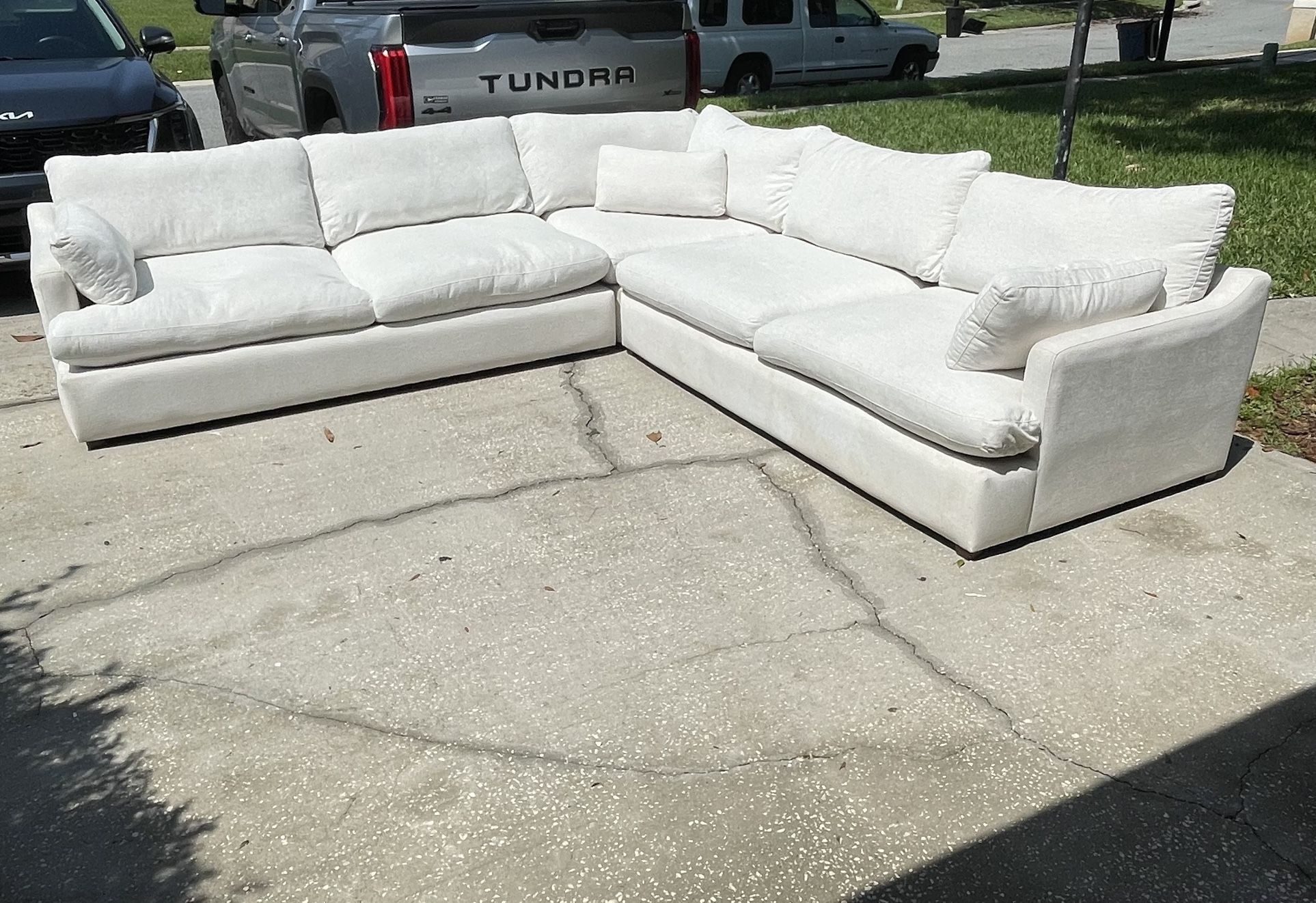 White Cloud Sectional Couch Cindy Crawford Home