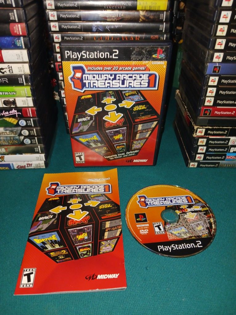 Playstation 2 Game "Mid-Way Arcade Treasures 1" ( Vintage 2003)