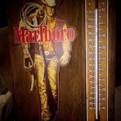 Vintage Marlboro Thermometer Sign