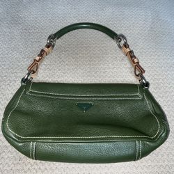 Prada Rare Vintage Green Shoulder Bag Excellent Condition 