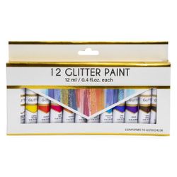 12 Glitter Paints 
