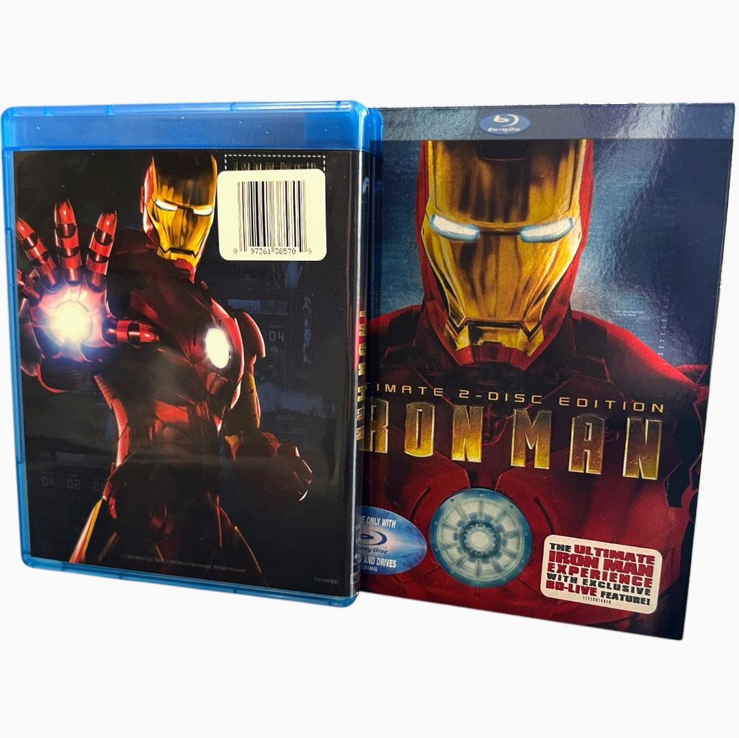 Marvel: Iron Man (2008) Ultimate 2-Disc Edition Blu-ray set.  BD-live Features