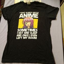 Teenage girl anime graphic size small tee