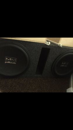 Polk Audio 12” and Speaker box