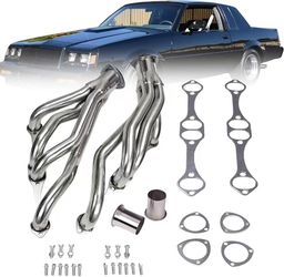 236】Stainless Steel Exhaust Headers for Chevy Small Block SB V8 350 For 262 265 283 305 327 400 Engines (Except 1989 Chevrolet Camaro RS)