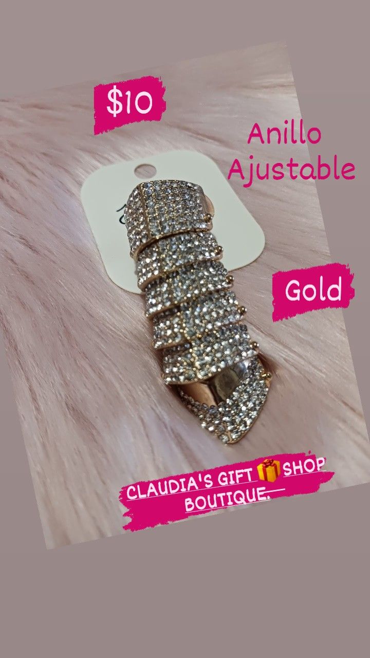Beautiful Crystal Ring Adjustable