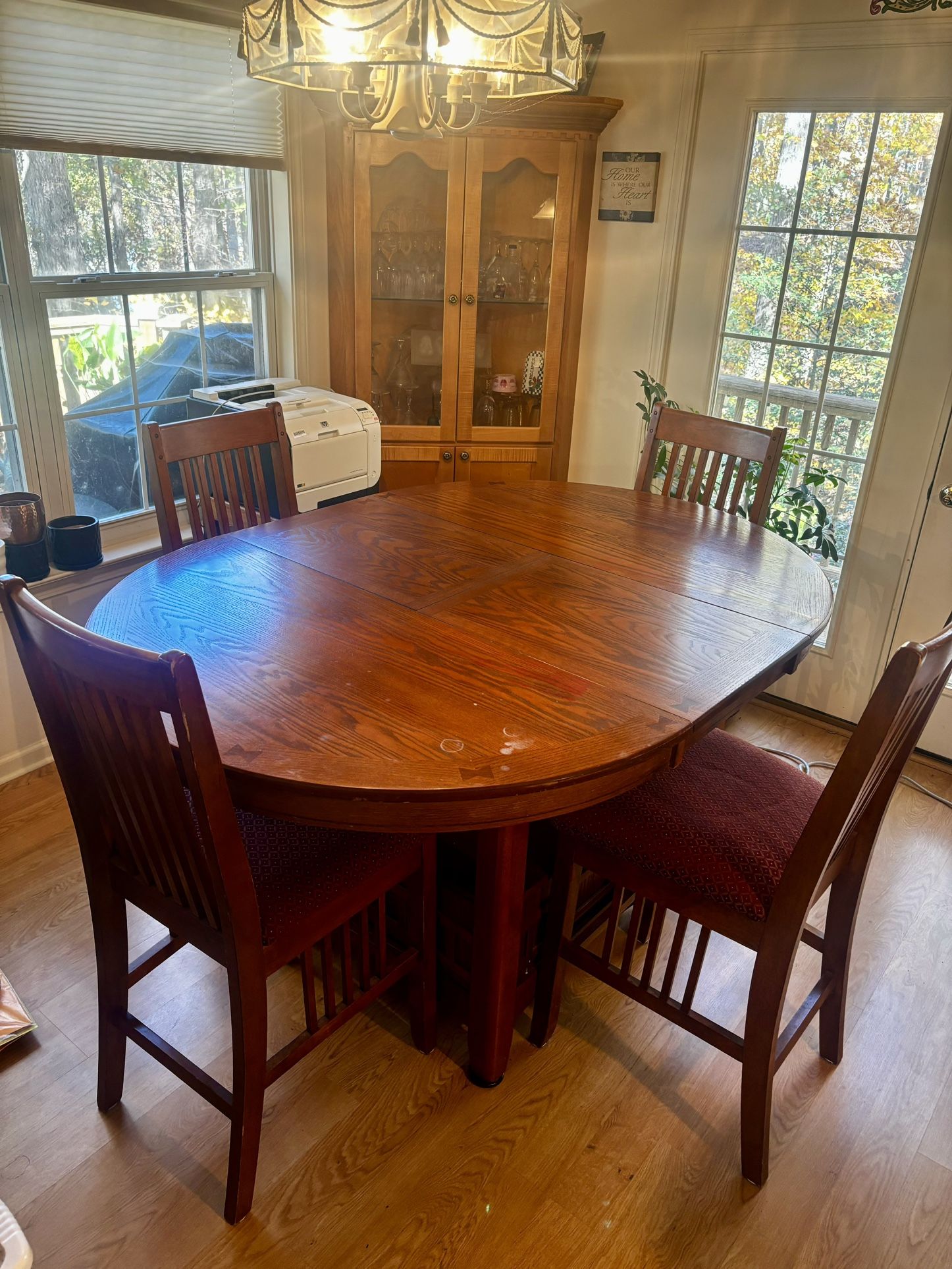 Adjustable Wooden Kitchen Table