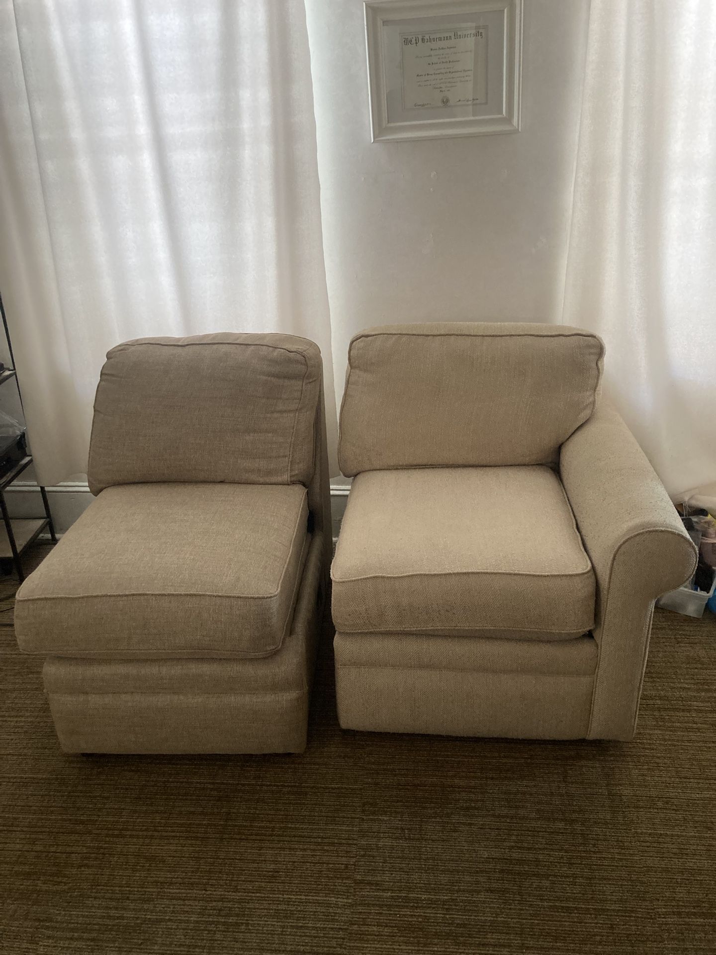Comfy La-Z-Boy Chairs: Two Sectionals
