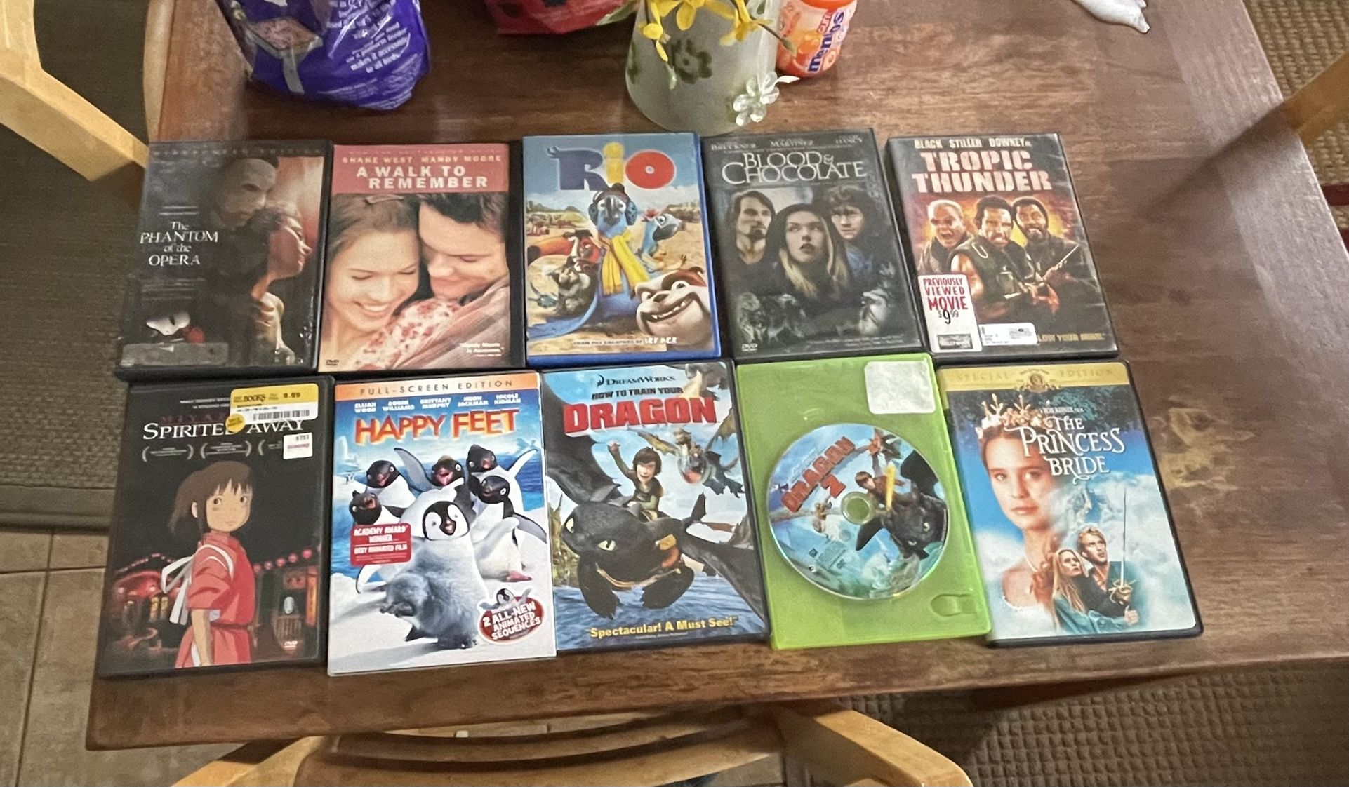 DVD all ten for $10. Everett Melvin Avenue/Broadway pick up area
