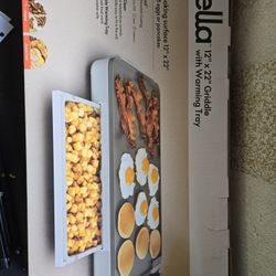 Griddle W/ Warming Tray